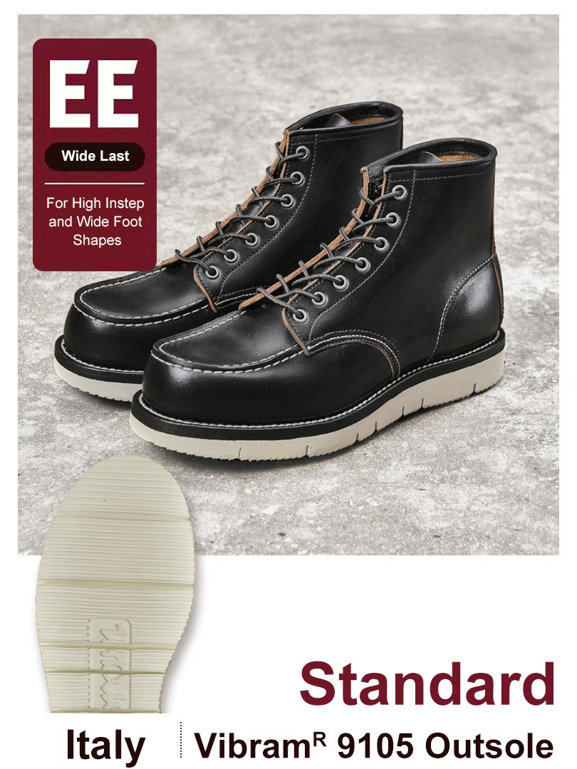 Centurion Moc Toe Boots: Ægte læder, Vibram såler - Stilfuld holdbarhed til din fod!